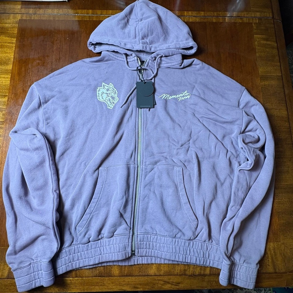 Darc Sport Memento Mori Limited Edition Zip Hoodie Purple Size L